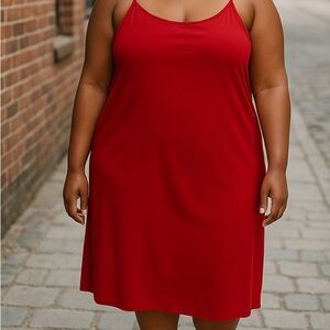 Gap Modern Dress, Red, Womens 2X, long